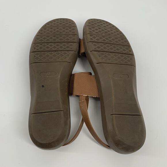A2 by Aerosoles Interpret Faux Leather Strappy Open Toe Sandals 10 Tan Beige - Picture 8 of 8